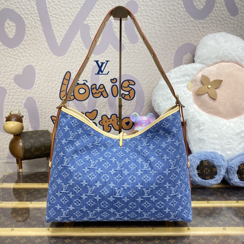 louis vuitton carry all mm denim 2