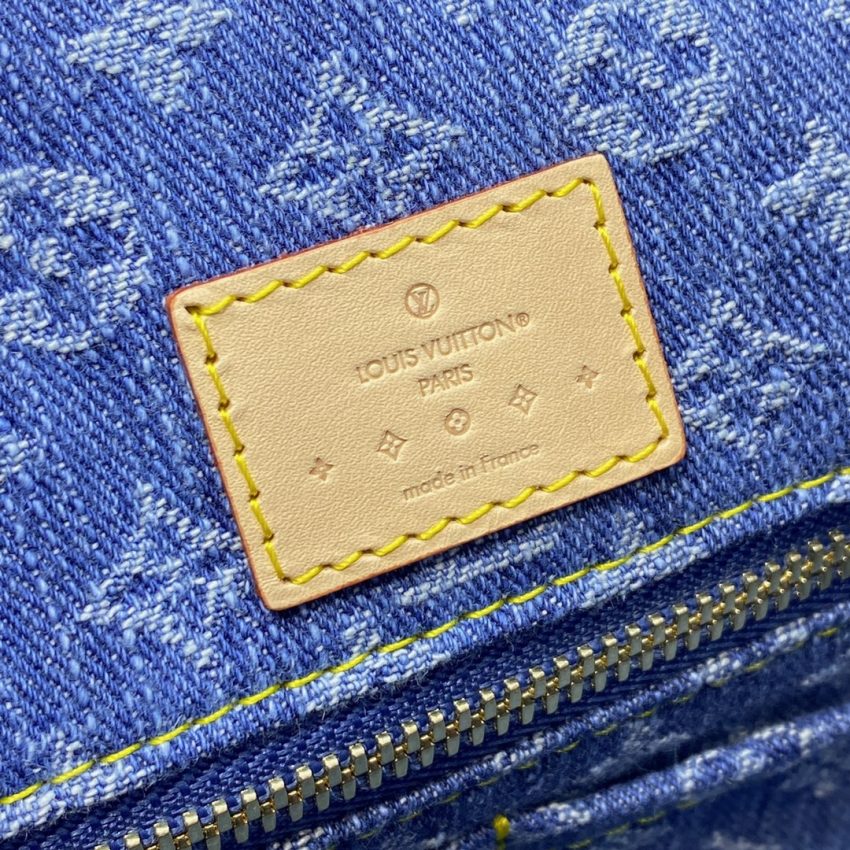 louis vuitton carry all mm denim 6