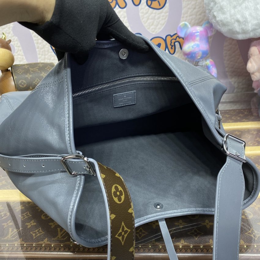 louis vuitton carry all mm silver 5