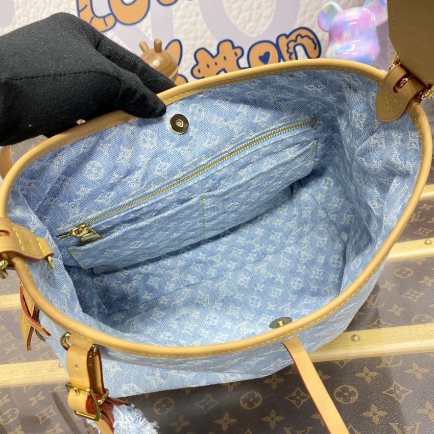 louis vuitton carry all pm light denim 3