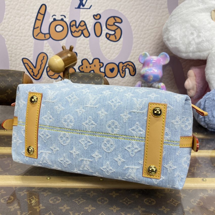louis vuitton carry all pm light denim 6