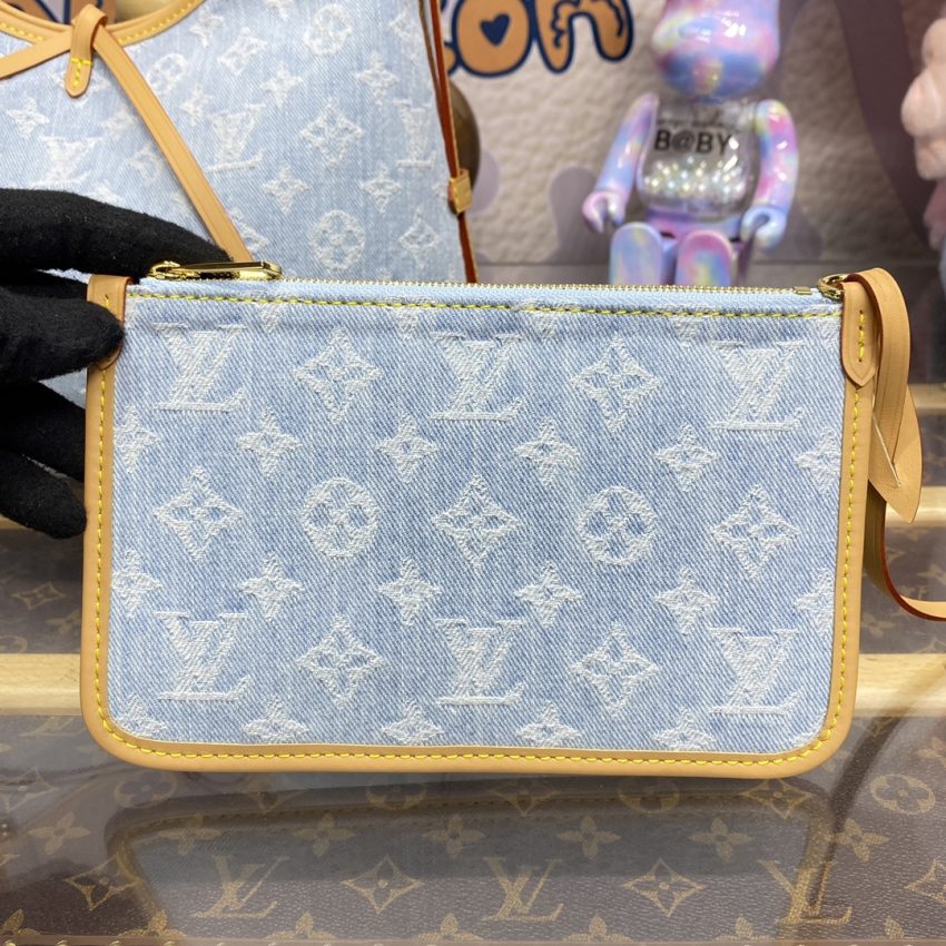 louis vuitton carry all pm light denim 9