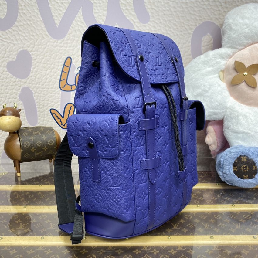 louis vuitton christopher backpack blue 5