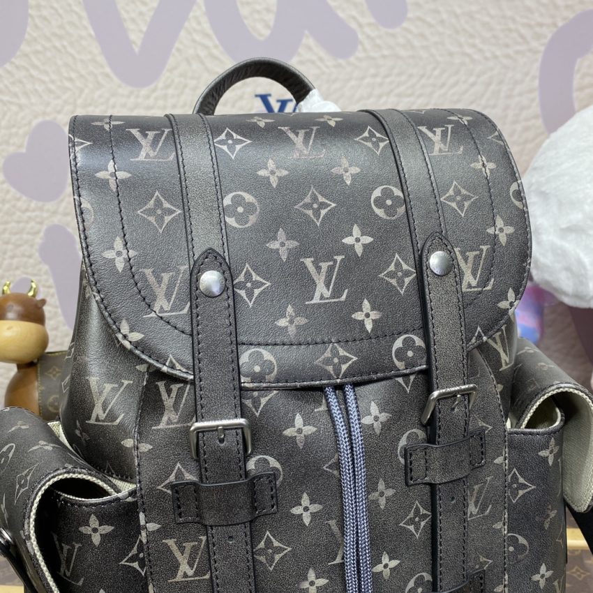 louis vuitton christopher backpack grey 5
