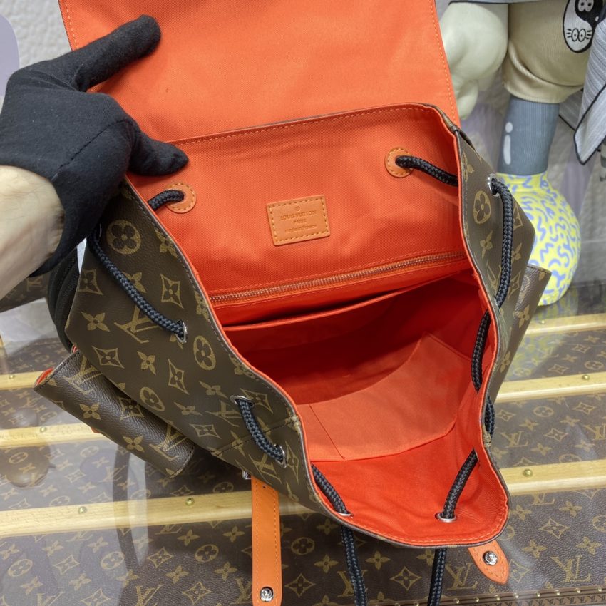 louis vuitton christopher backpack orange 7