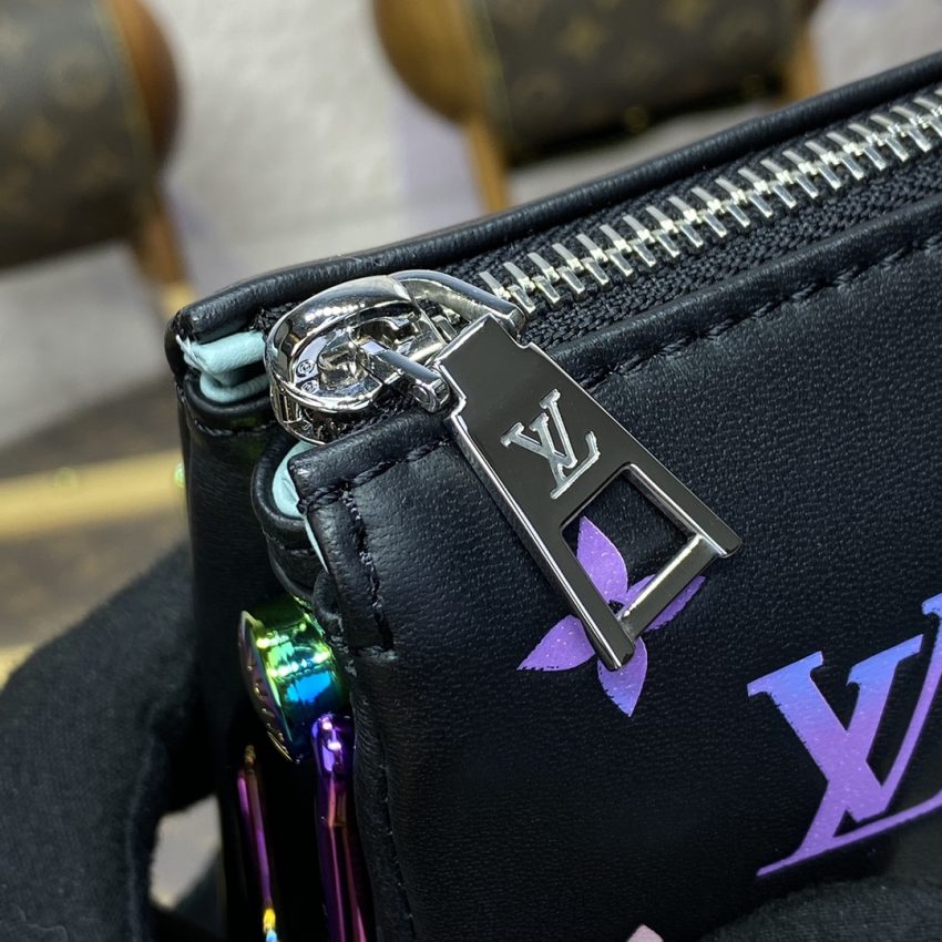 louis vuitton coussin black purple 4