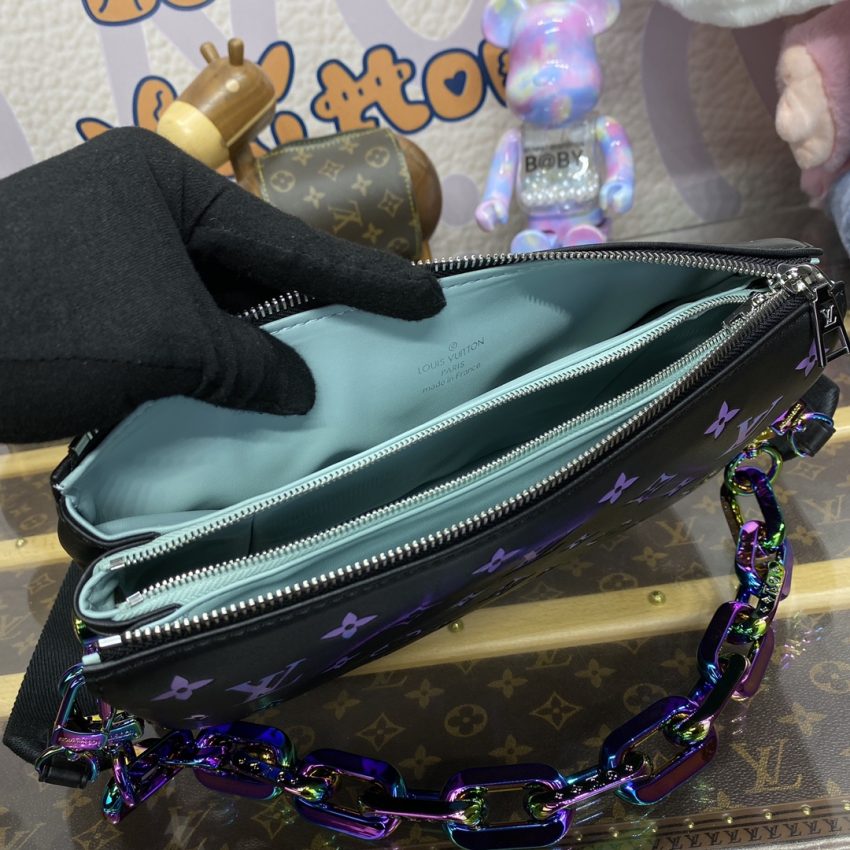 louis vuitton coussin black purple 7