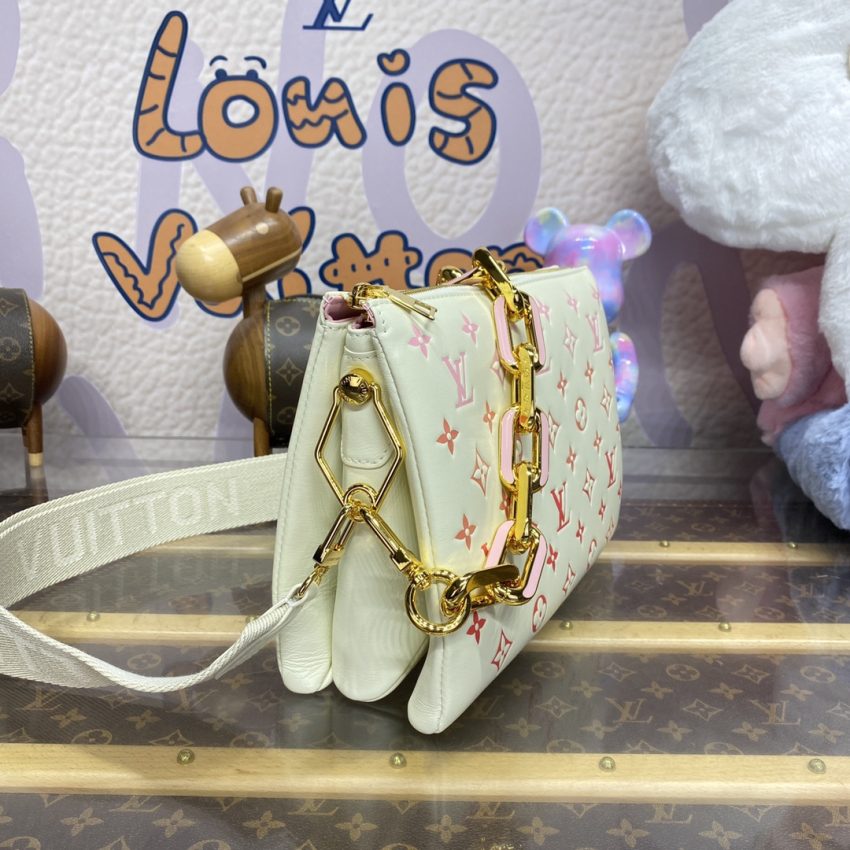 louis vuitton coussin white orange 4