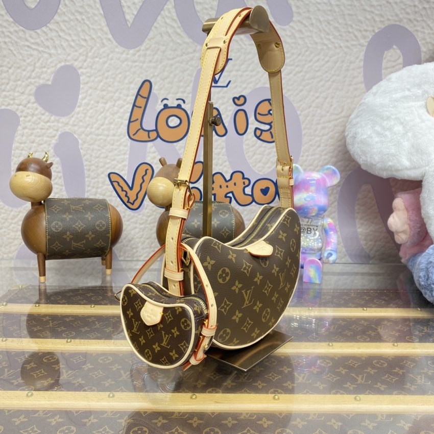 louis vuitton croissant brown 2
