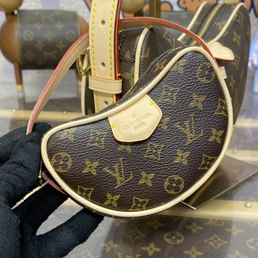 louis vuitton croissant brown 6