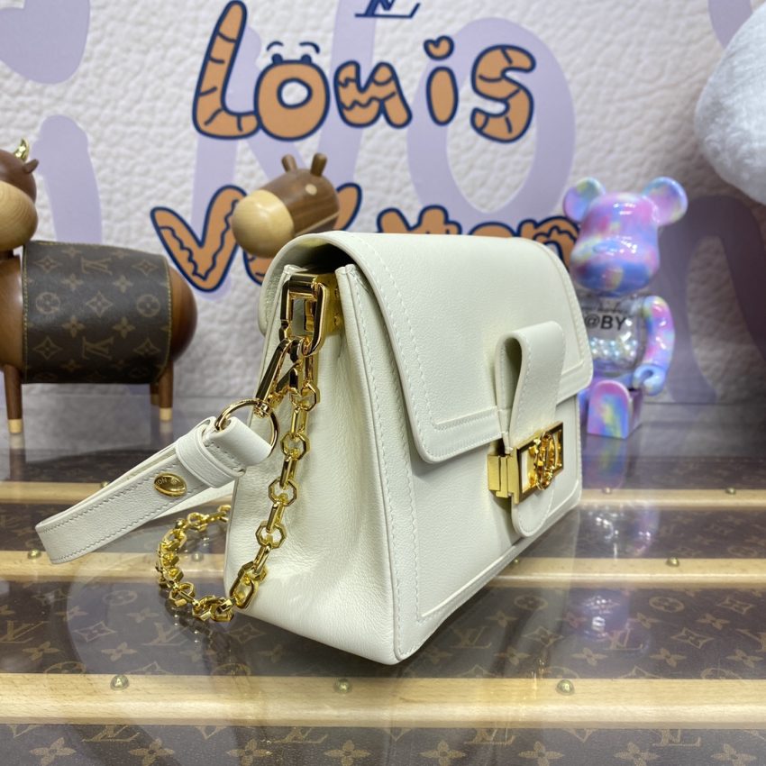 louis vuitton dauphine mm white 5