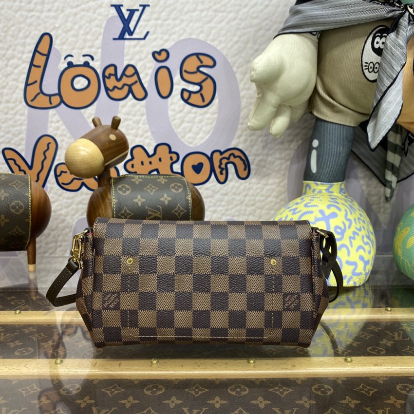louis vuitton favorite brown grid 7