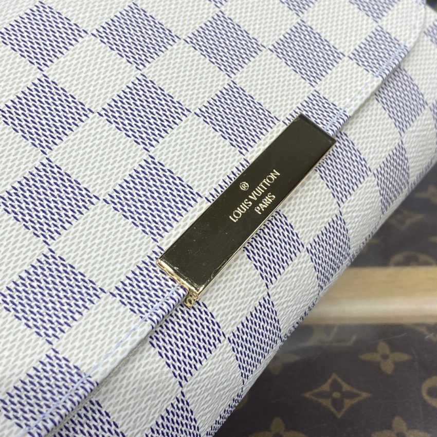 louis vuitton favorite white grid 7
