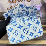 louis vuitton felicie pochette blue pink 4