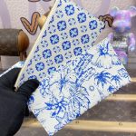 louis vuitton felicie pochette blue pink 5