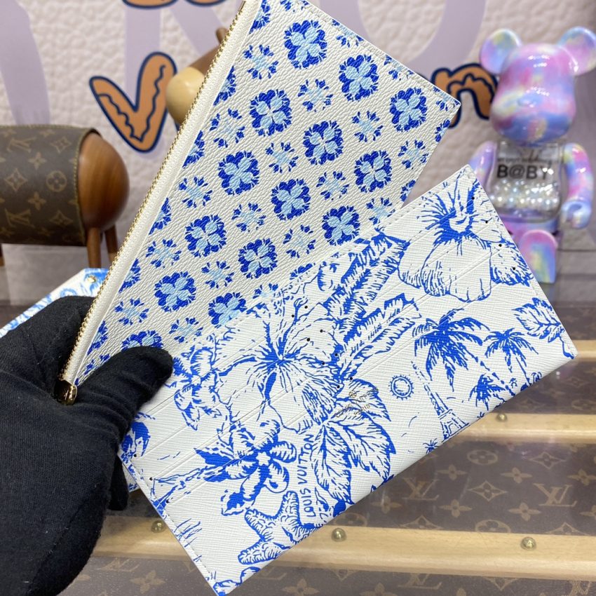 louis vuitton felicie pochette blue pink 5