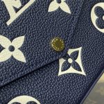 louis vuitton felicie pochette blue white 3