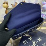 louis vuitton felicie pochette blue white 6