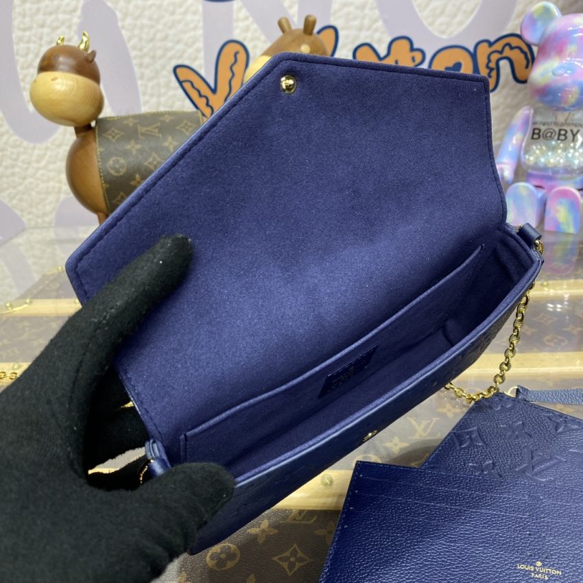 louis vuitton felicie pochette dark blue 3