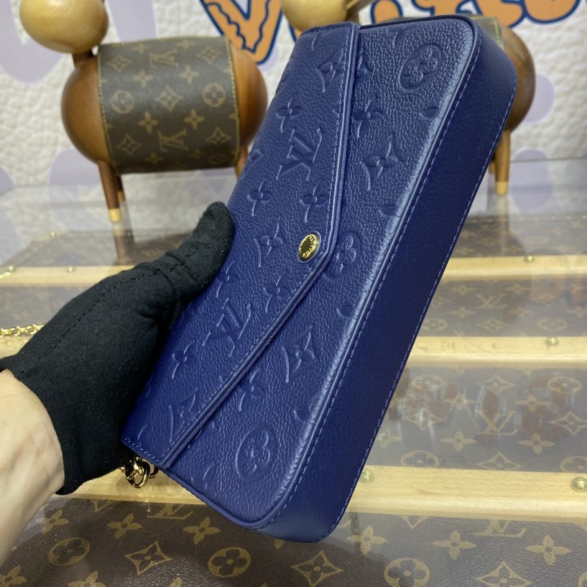 louis vuitton felicie pochette dark blue 5