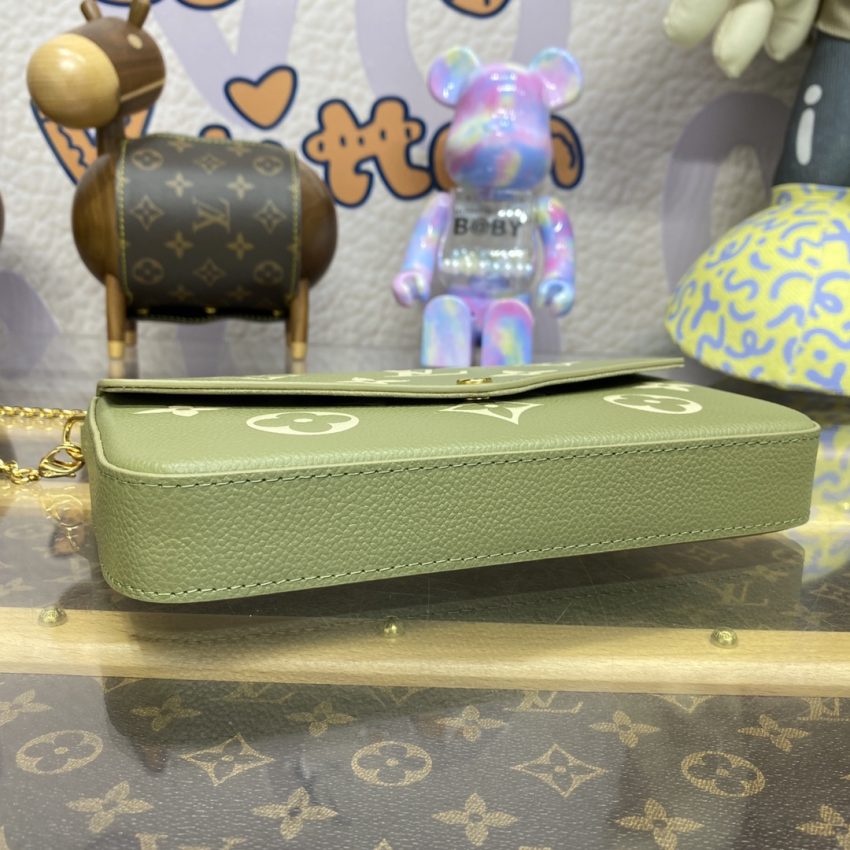louis vuitton felicie pochette green 4