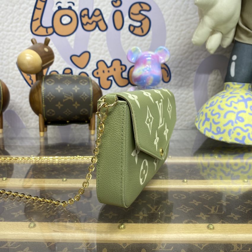 louis vuitton felicie pochette green 5
