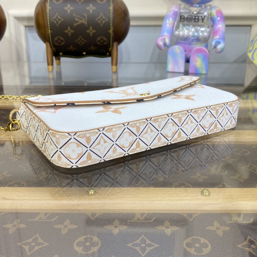 louis vuitton felicie pochette white apricot 6
