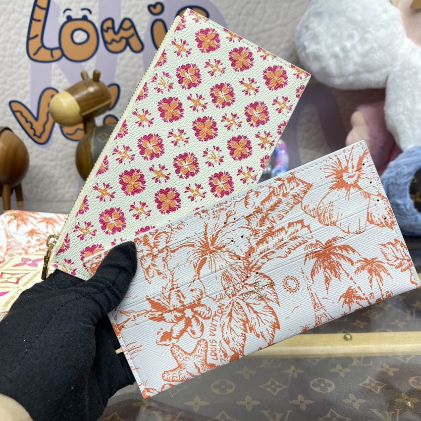 louis vuitton felicie pochette white orange flowers 8