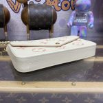 louis vuitton felicie pochette white pink 2