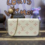 louis vuitton felicie pochette white pink 7