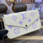 louis vuitton felicie pochette white purple 4
