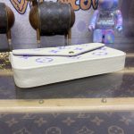 louis vuitton felicie pochette white purple 6