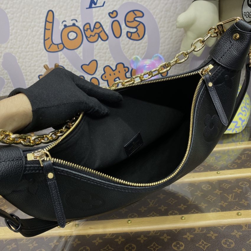louis vuitton loop hobo black 6