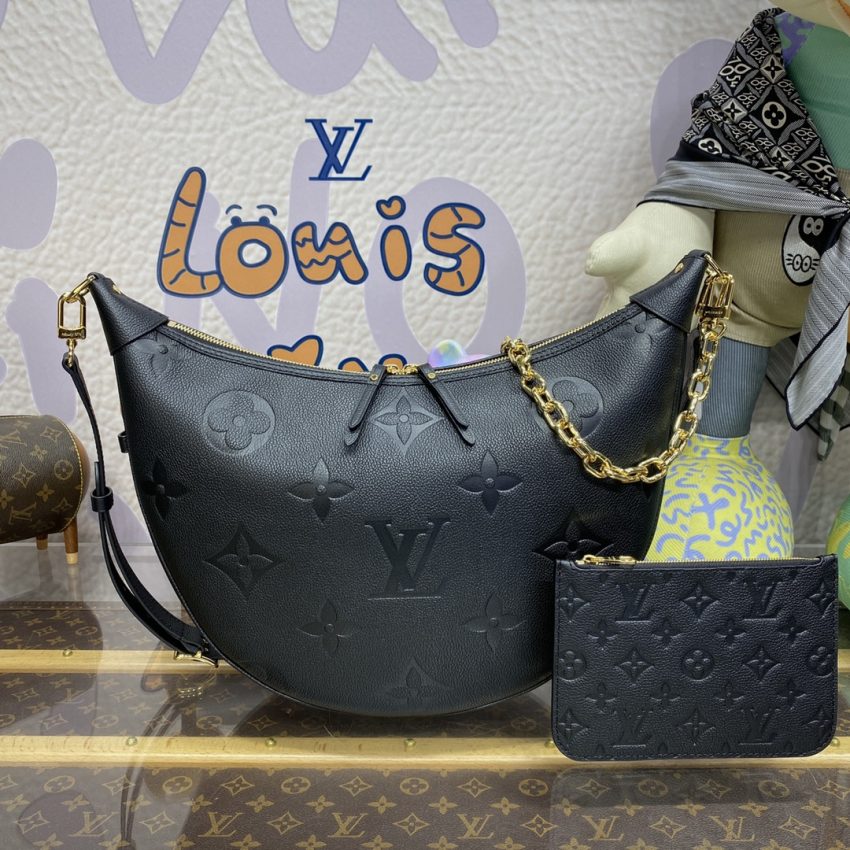 louis vuitton loop hobo black 7