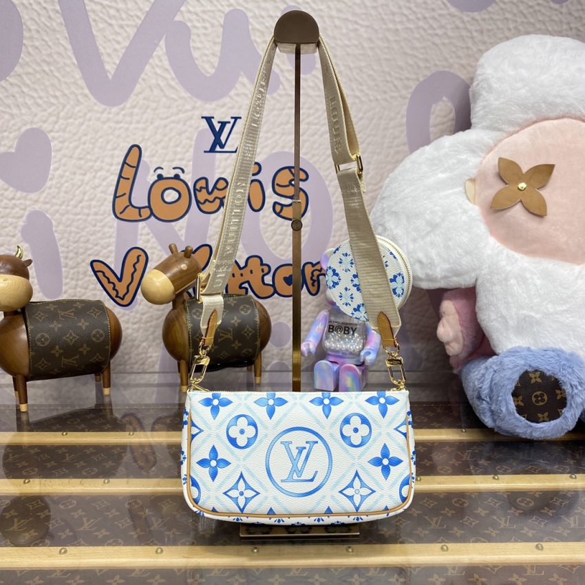 louis vuitton multi pochette accessoires white blue 4