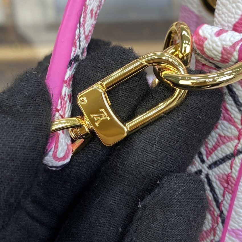 louis vuitton nano noe white pink 3