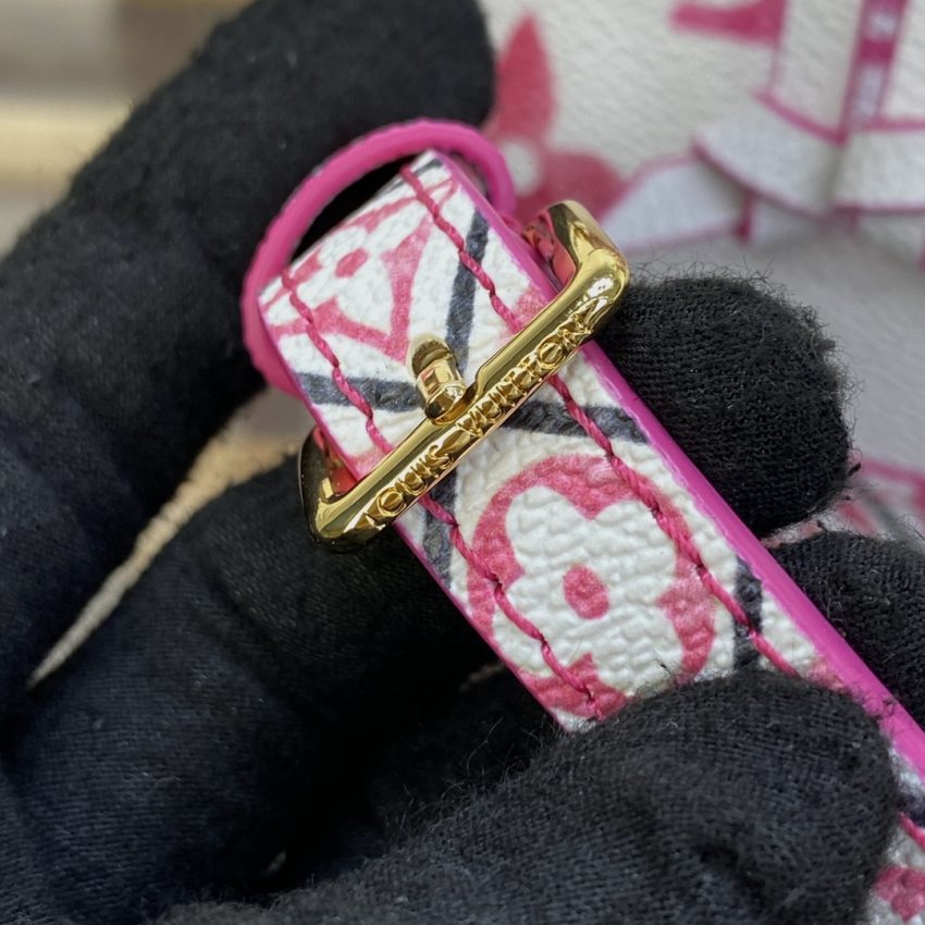 louis vuitton nano noe white pink 4