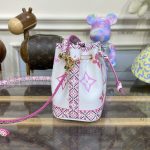 louis vuitton nano noe white pink 5