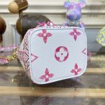 louis vuitton nano noe white pink 7