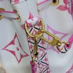 louis vuitton nano noe white pink 8