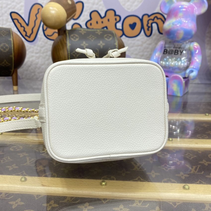 louis vuitton nano noe white purple 3