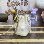 louis vuitton nano noe white purple 5