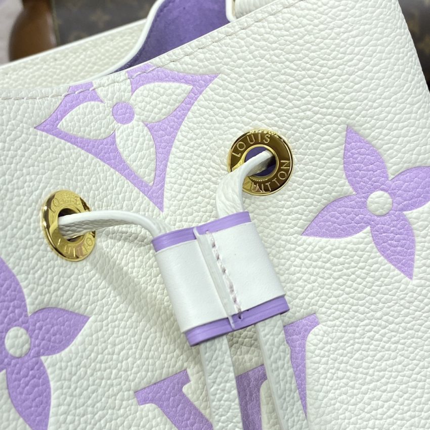 louis vuitton neonoe bb bag white purple 2