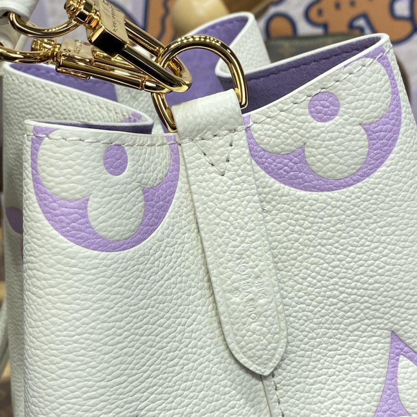 louis vuitton neonoe bb bag white purple 4