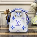 louis vuitton neonoe bb white blue 5