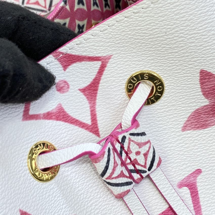 louis vuitton neonoe bb white pink 4