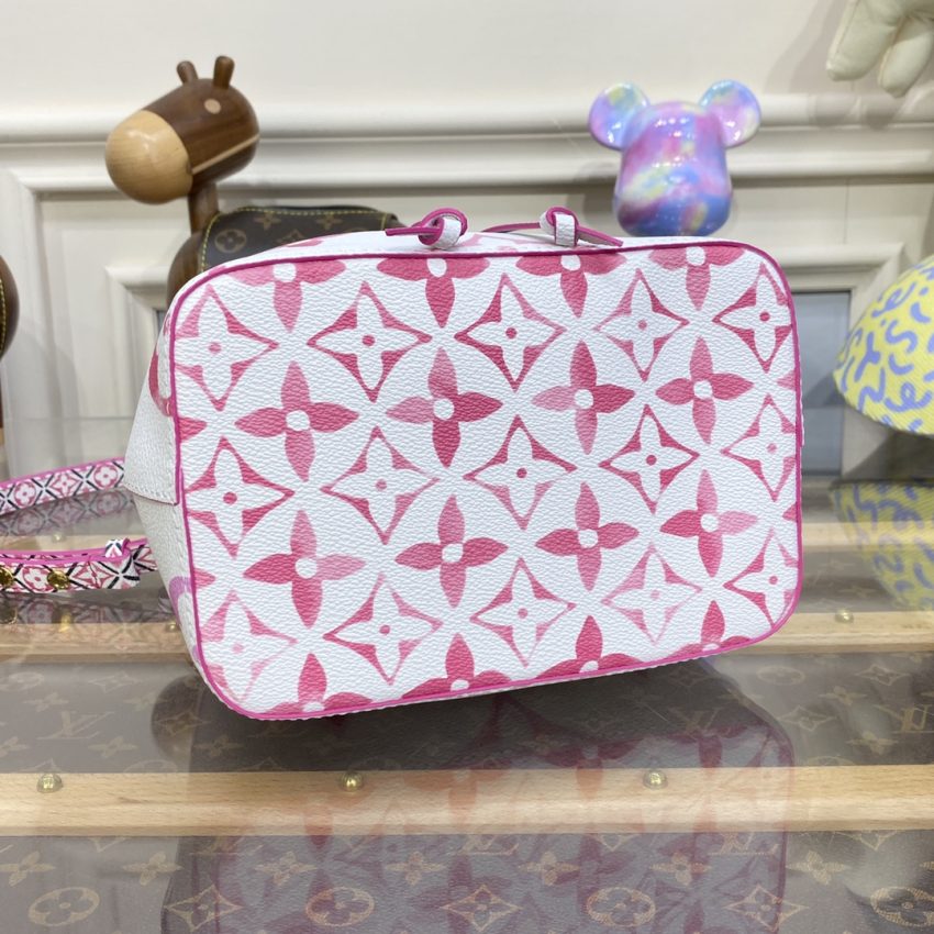 louis vuitton neonoe bb white pink 5