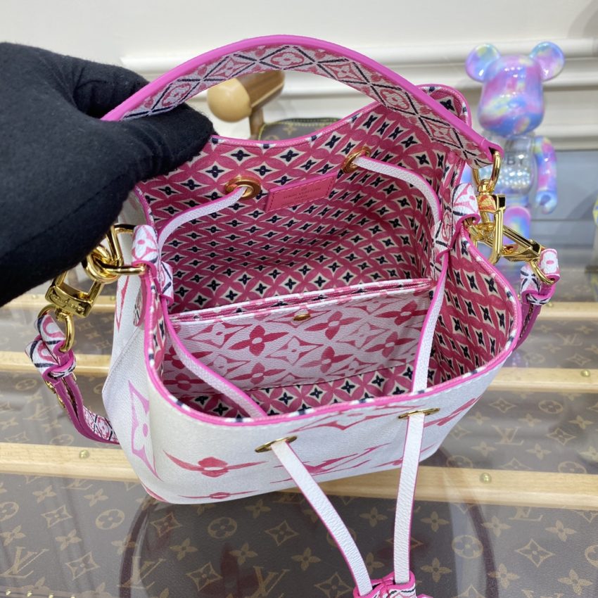 louis vuitton neonoe bb white pink 6