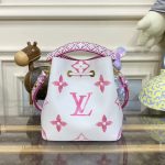 louis vuitton neonoe bb white pink 7