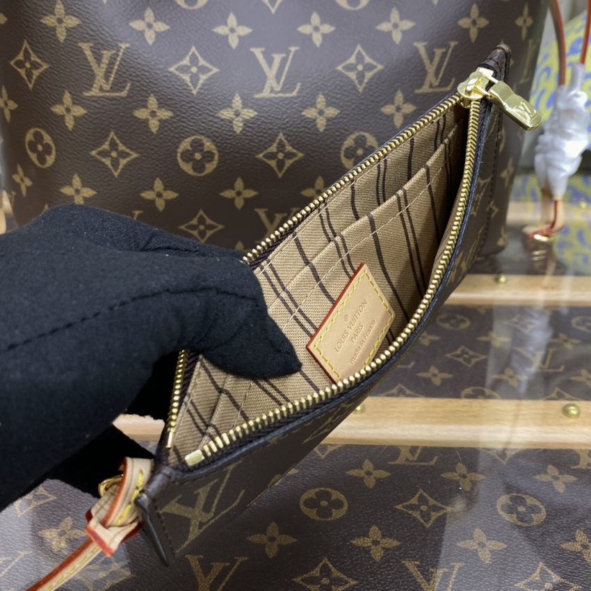 louis vuitton neverfull mm brown classic 5